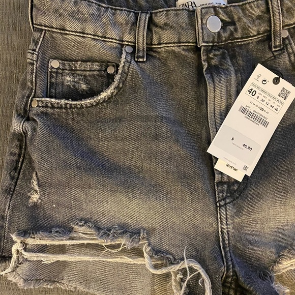 Zara denim shorts NWT - Picture 6 of 6